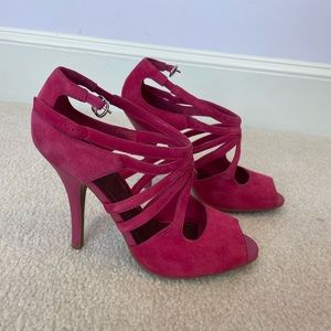 Gianni Bini pink pumps, size 8 but can fit 7.5, great condition, super cute